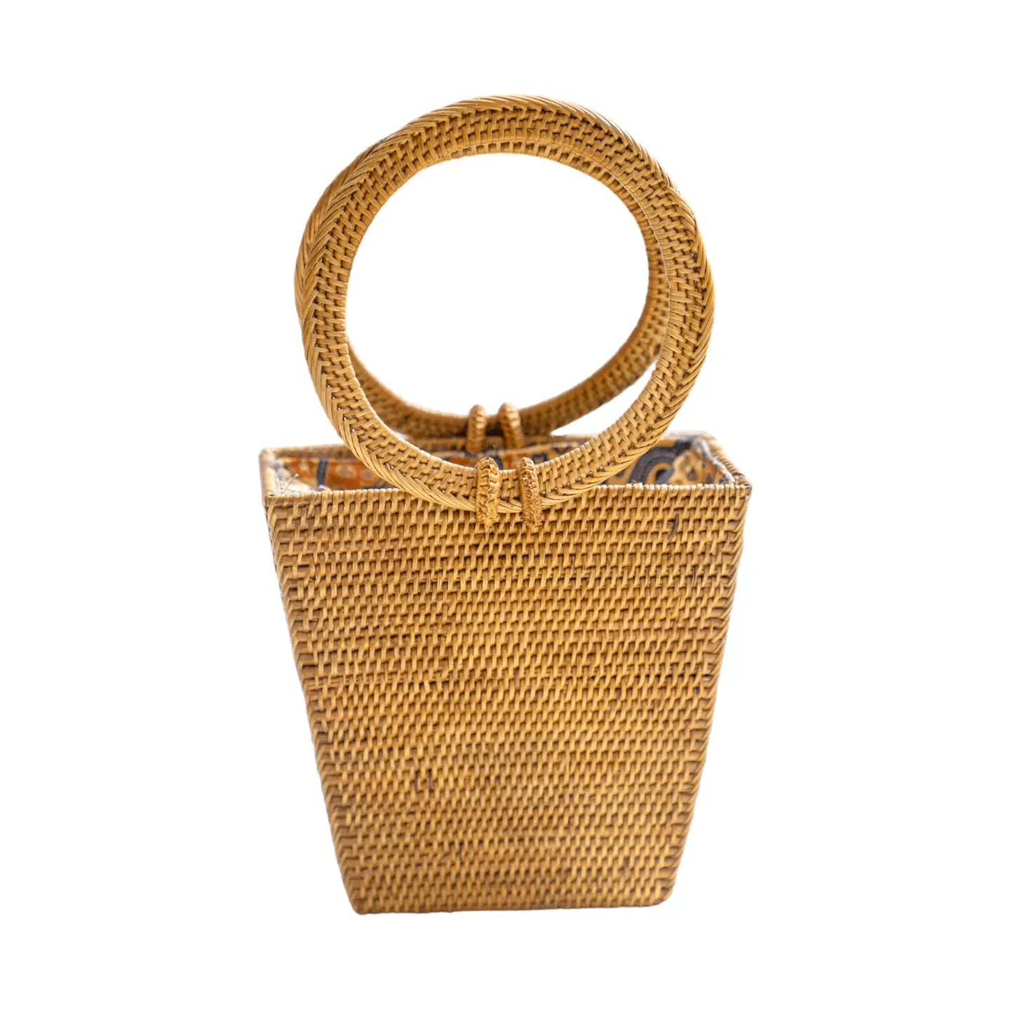Top Handle Rattan Summer Bag Tote The Artisan and Company
