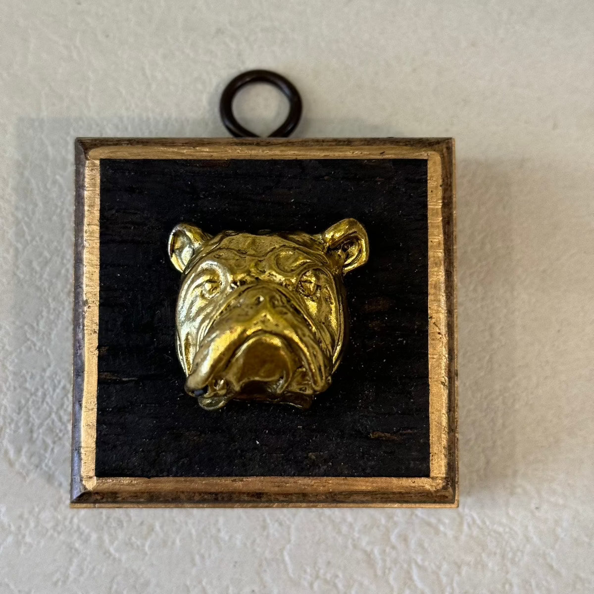 Trace Mayer "Bourbon Barrel Frame with Bulldog" Museum Bee Museum Bees Trace Mayer Antiques 