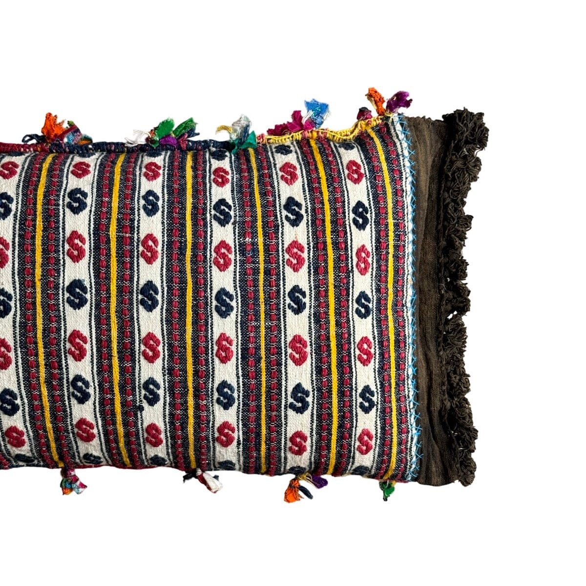 Vintage Hand woven Indian Cotton (#M040724 | 10.5x24") New Pillows B. Viz Design