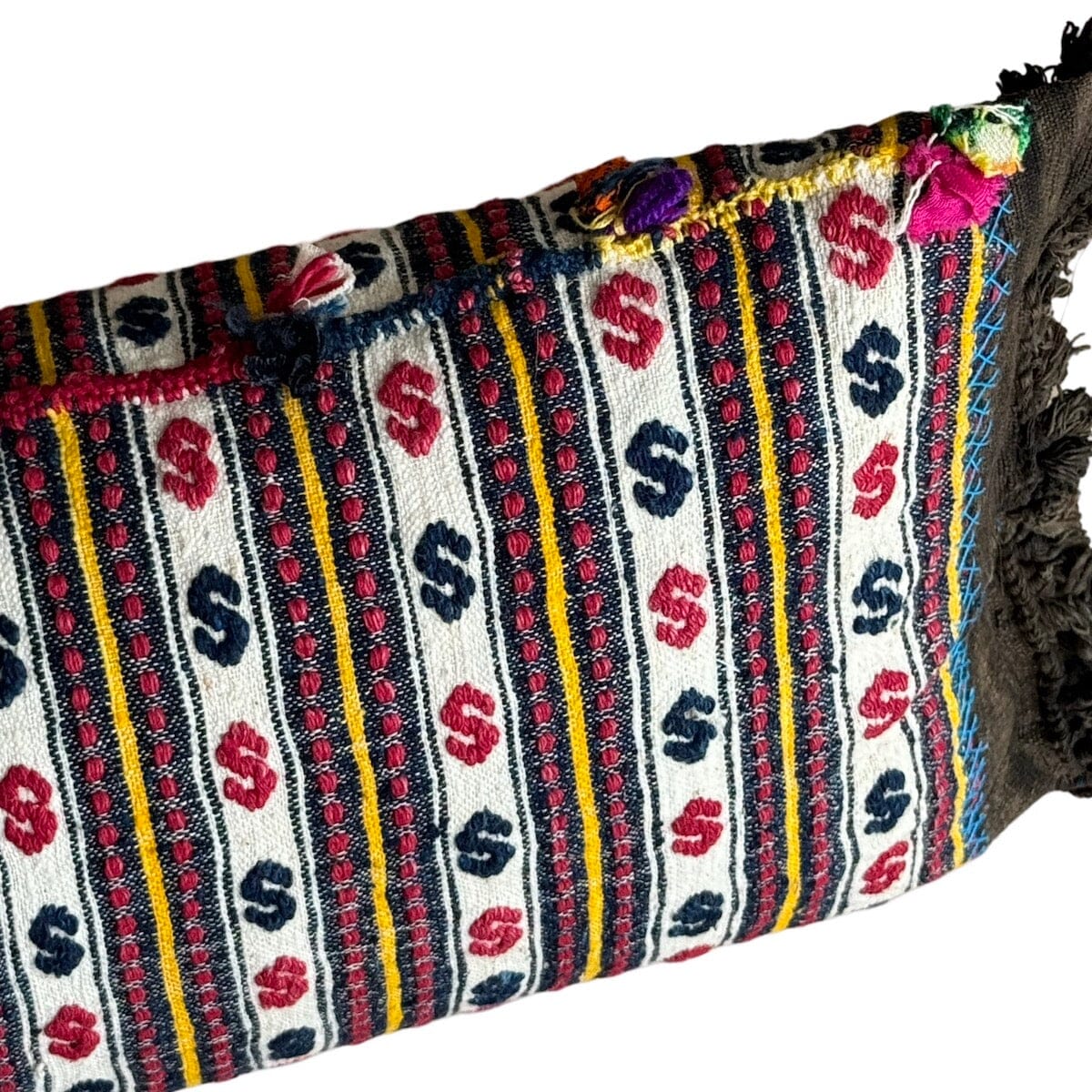 Vintage Hand woven Indian Cotton (#M040724 | 10.5x24") New Pillows B. Viz Design