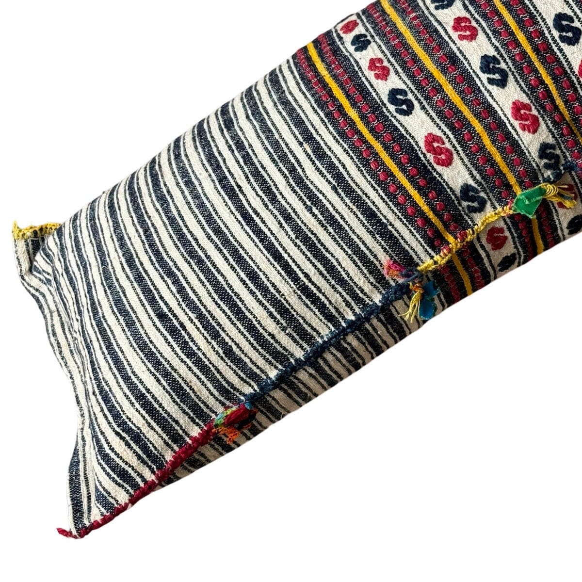 Vintage Hand woven Indian Cotton (#M040724 | 10.5x24") New Pillows B. Viz Design