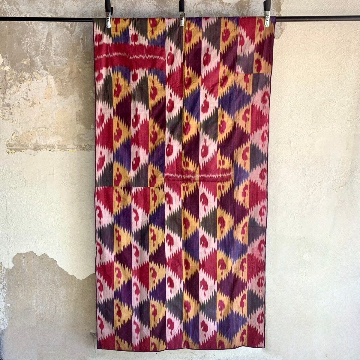 Vintage Silk Ikat Textile (#5541 | 40 x 82") B. Viz Design