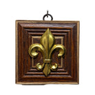 Wooden Frame with Fleur-de-lis | (3 1/2" wide x 1") Art Museum Bees