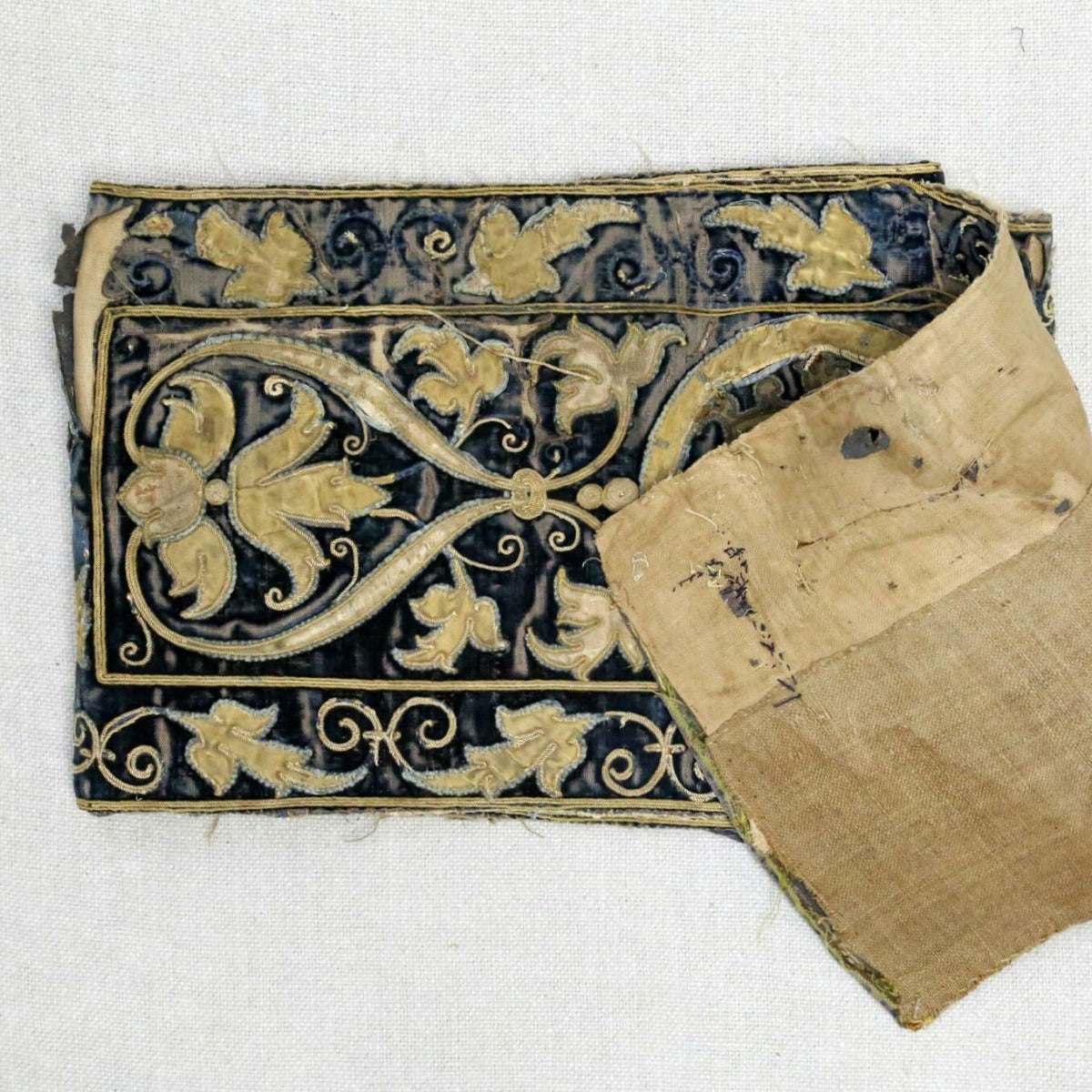 16th C. Band of Three Panels Antique Textile Rebecca Vizard 