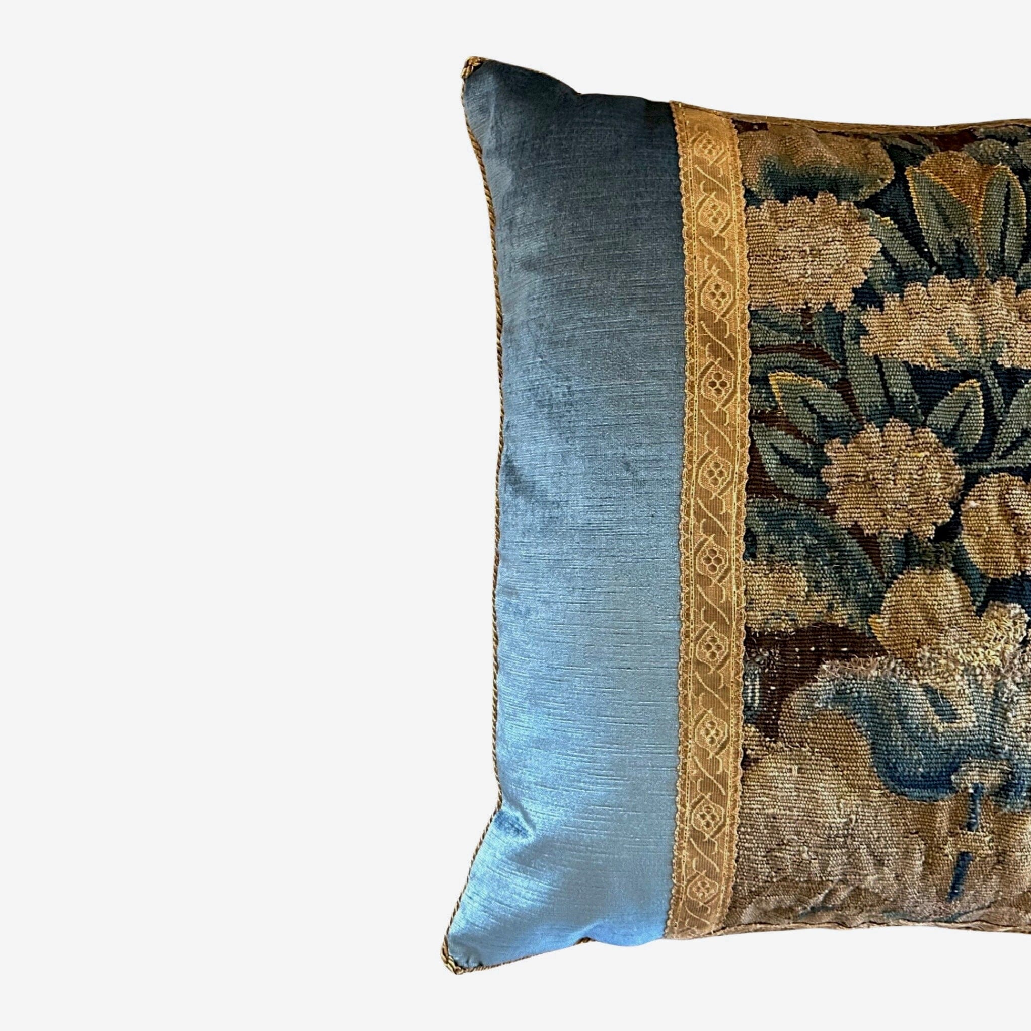 17th Century Flemish Tapestry Fragment (#031123A&B|22"x22") New Pillows B. Viz Design