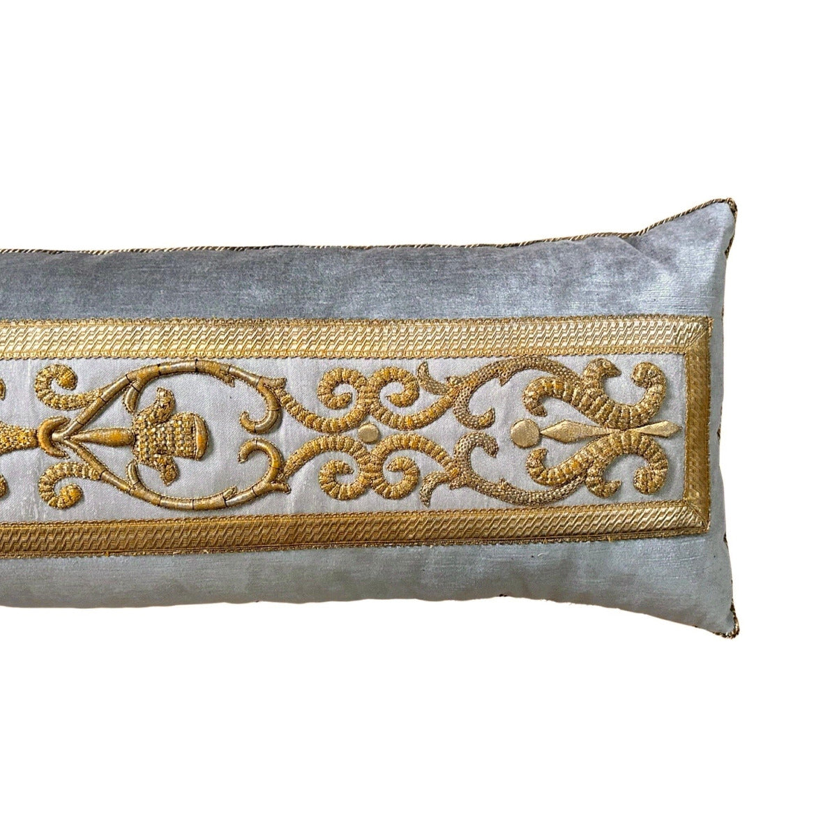 Antique European Gold Embroidery (#E091223 | 13x 39") New Pillows B. Viz Design