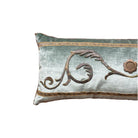 Antique European Raised Dark Gold Metallic Pillow (#E051723 | 12"x29") New Pillows B. Viz Design