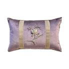 Antique European Raised Silver Embroidery (#E091123A&B | 11.5x18") Pillow B. Viz Design