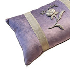 Antique European Raised Silver Embroidery (#E091123A&B | 11.5x18") Pillow B. Viz Design
