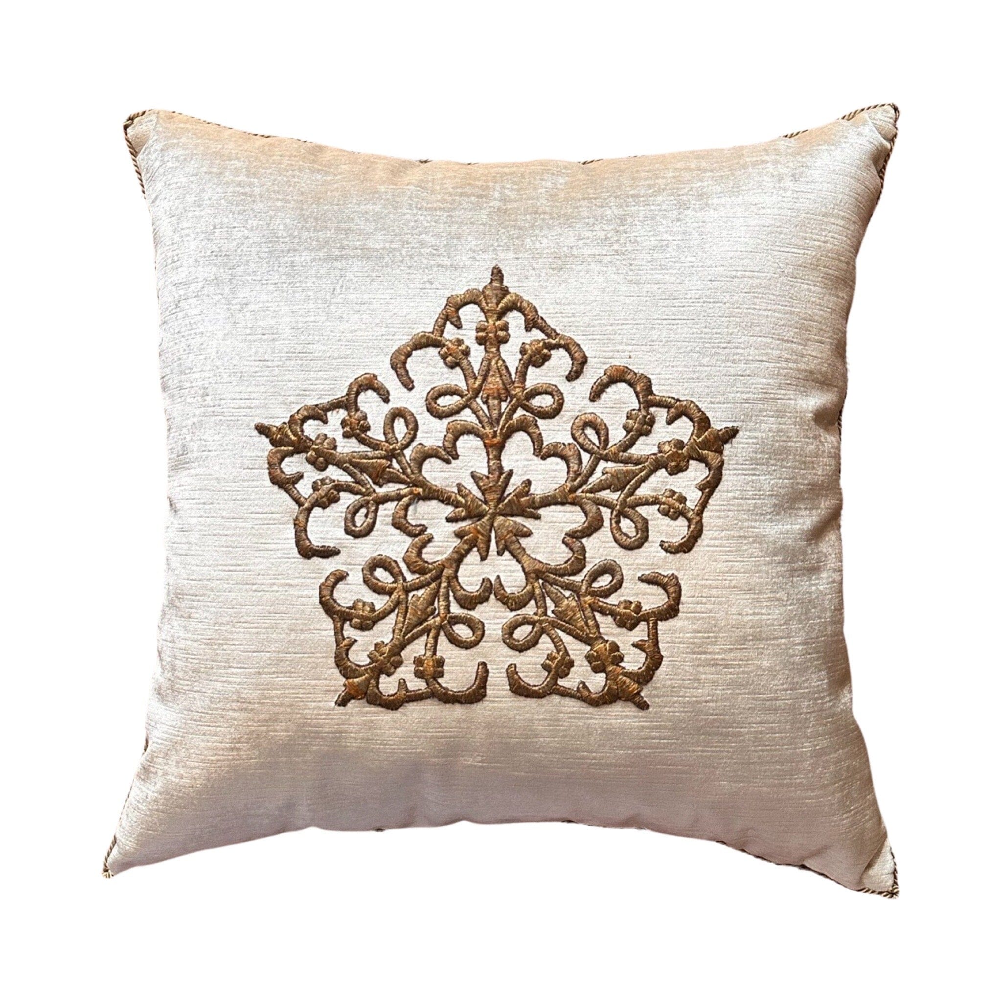 Antique Ottoman Empire Embroidery (#E061723 | 20 x 20") B. Viz Design