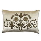Antique Ottoman Empire Raised Gold Metallic Embroidery (#E042923 | 13 1/2 x 21") New Pillows B. Viz Design