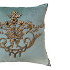 Antique Ottoman Empire Raised Gold Metallic Embroidery (#E060623 | 21 x 22 1/2") New Pillows B. Viz Design