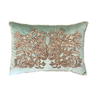 Antique Ottoman Empire Raised Metallic Silver Pillow (#E060123 | 14"x20") New Pillows B. Viz Design