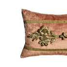 Antique Ottoman Raised Gold Metallic Embroidery (E061423 | 12"x19") Pillow B. Viz Design