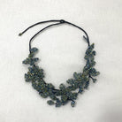 Beaded Flower Necklace Necklace B. Viz Design Iridescent 