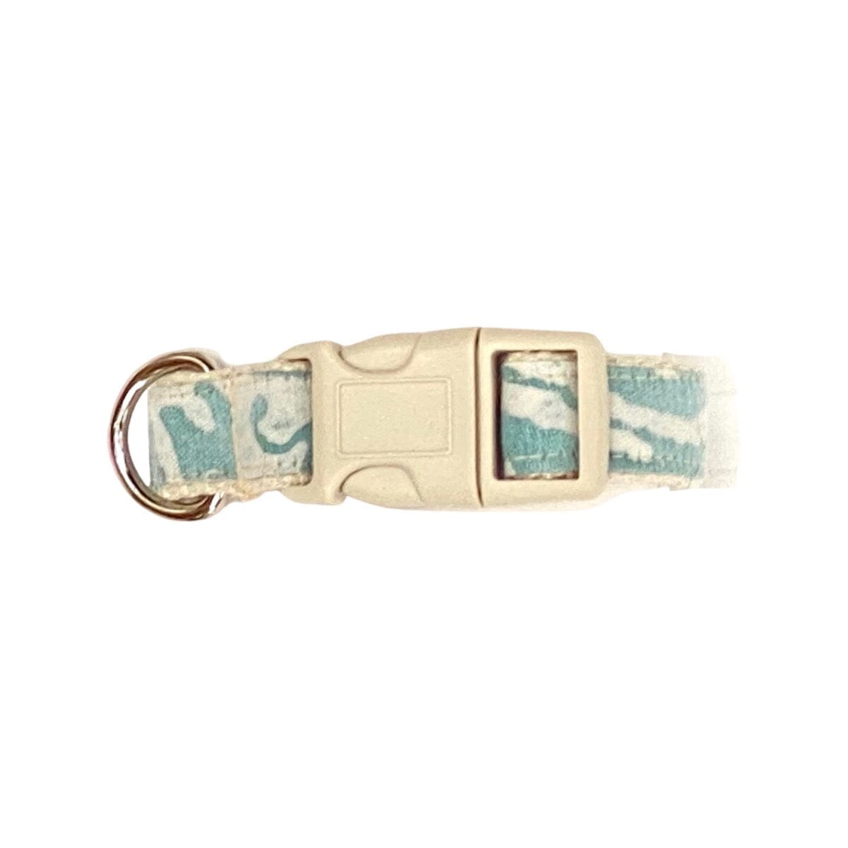"Canine Couture" (Blue Teal & White) Dog Collar B. Viz Design XS