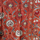 Hand Stitched All Silk Suzani (CSSU240222 | 40 x 54 1/2") Suzani Aziz Suzani