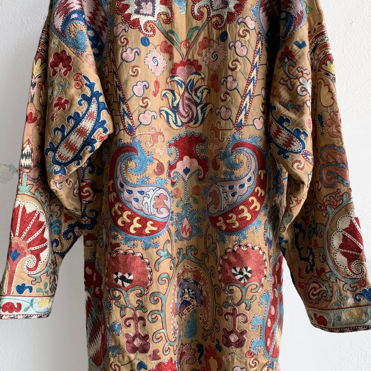 Hand-Stitched Suzani Coat from Uzbekistan Coat Aziz Suzani