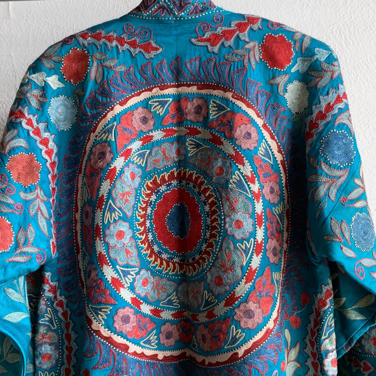 Hand-Stitched Suzani Coat from Uzbekistan Coat Aziz Suzani
