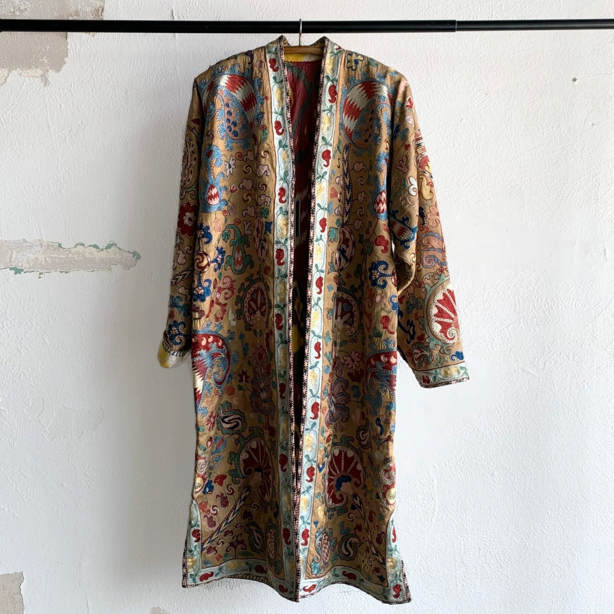 Hand-Stitched Suzani Coat from Uzbekistan Coat Aziz Suzani