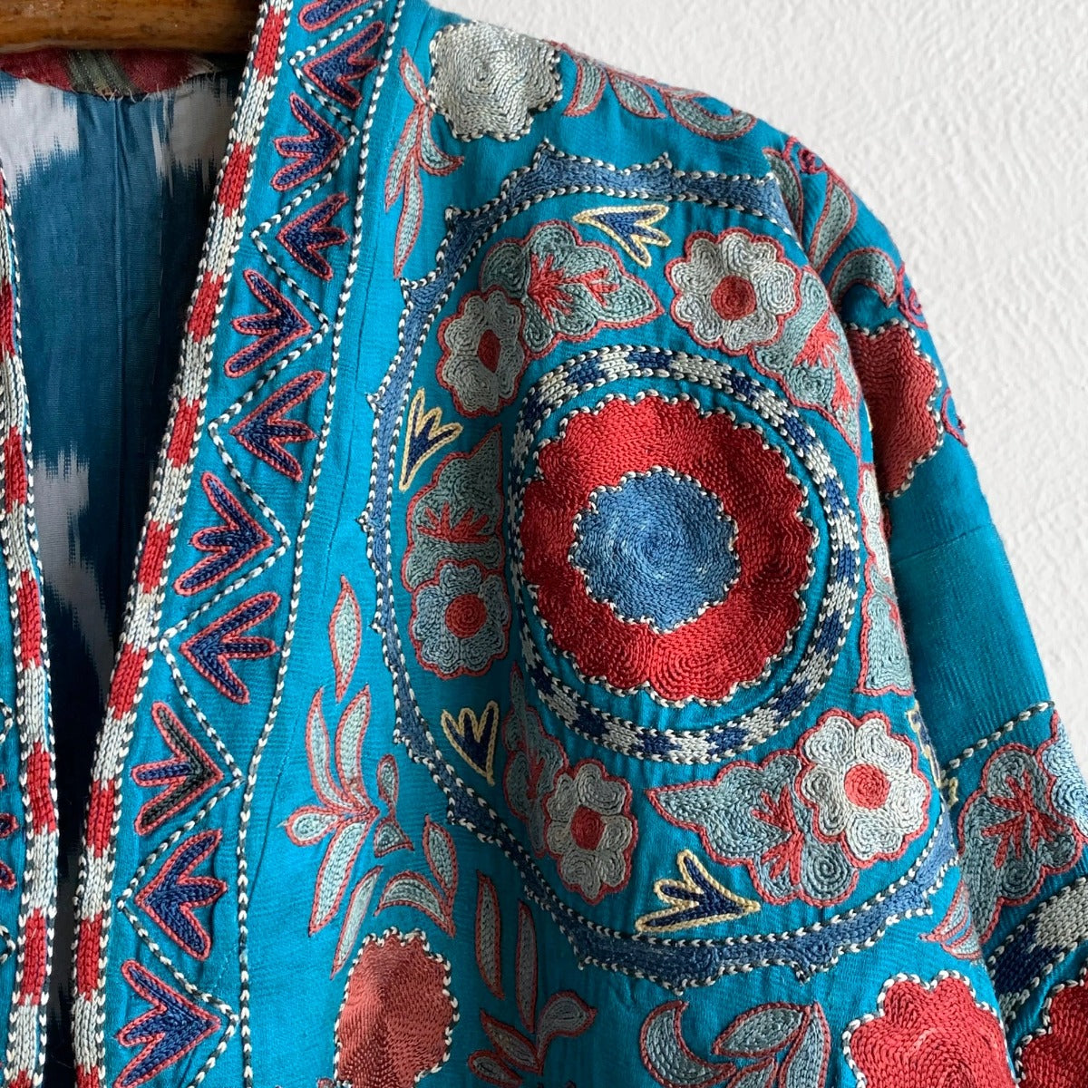 Hand-Stitched Suzani Coat from Uzbekistan Coat Aziz Suzani