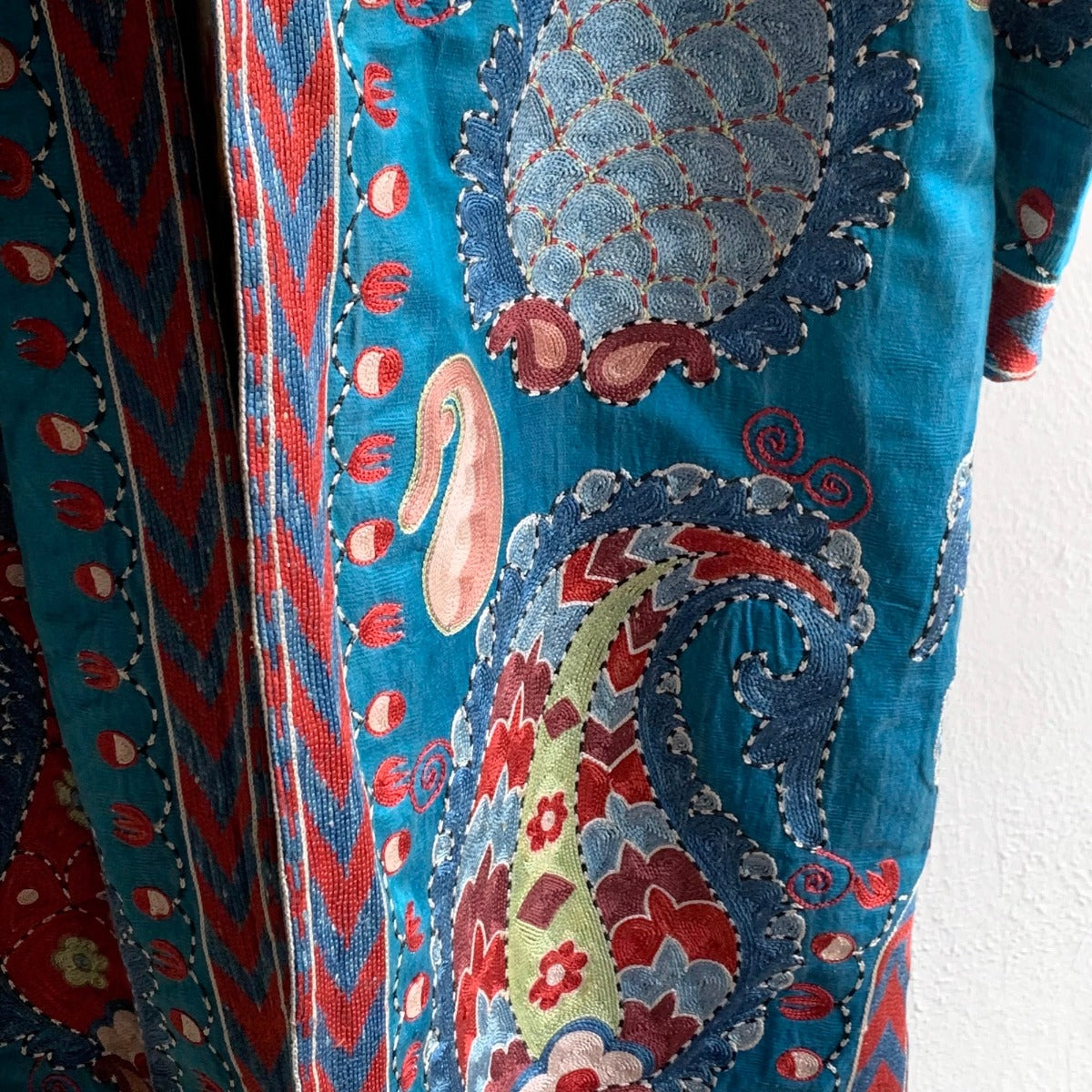 Hand-Stitched Suzani Coat from Uzbekistan Coat Aziz Suzani