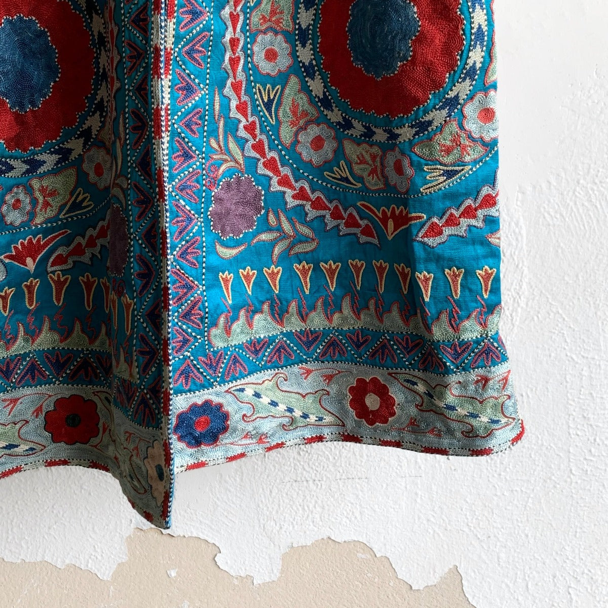 Hand-Stitched Suzani Coat from Uzbekistan Coat Aziz Suzani