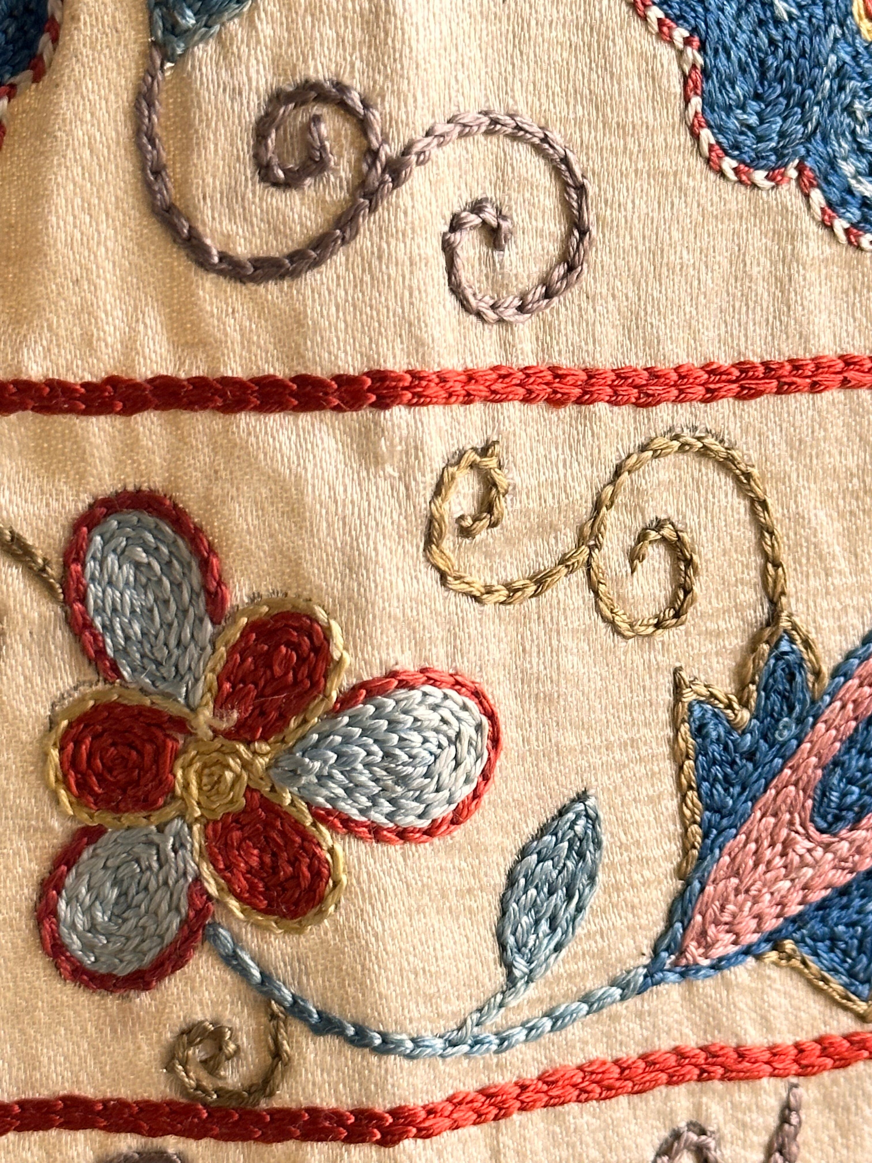 Hand Stitched Suzani (CSSU061723 | 84 x 60") Suzani Aziz Suzani