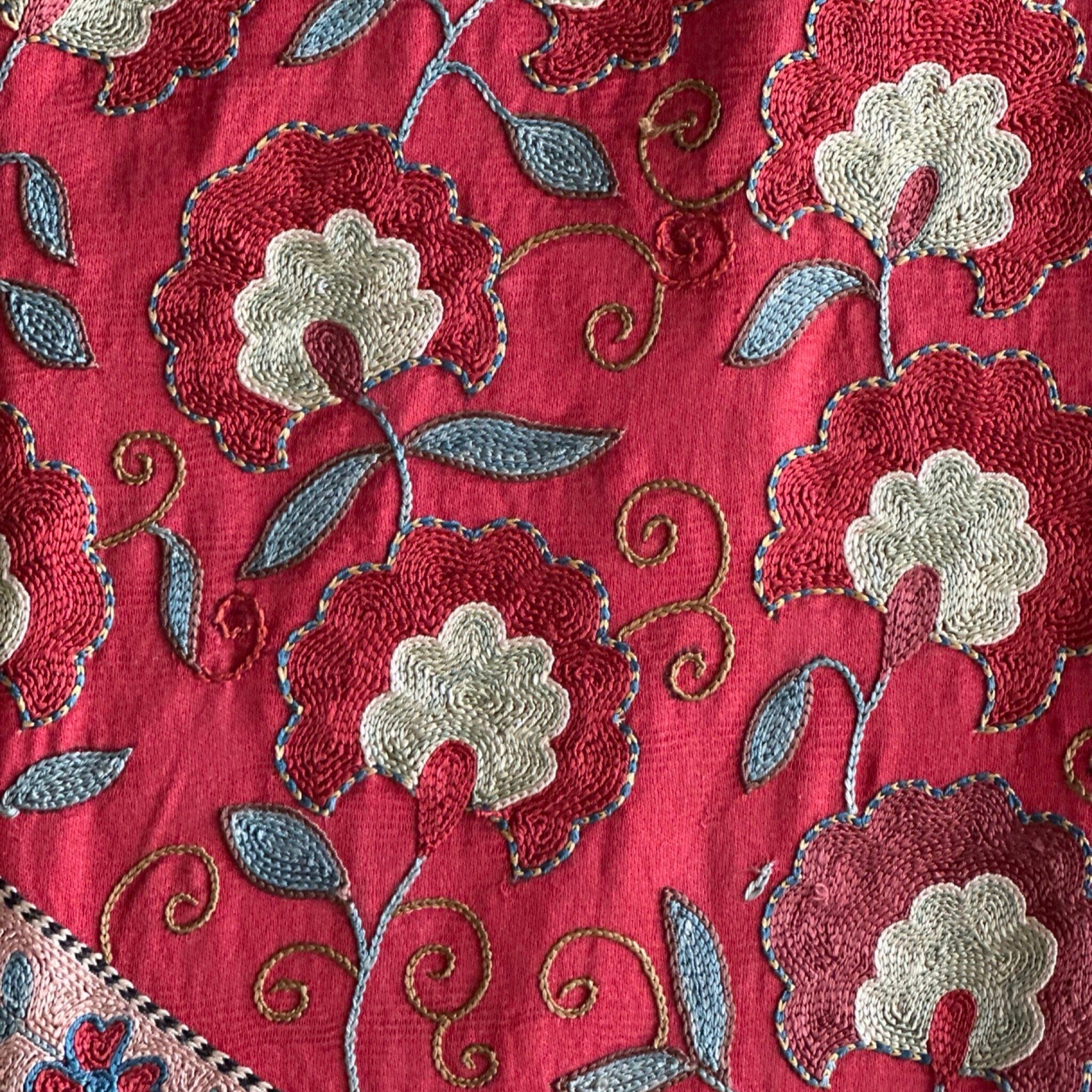 Hand Stitched Suzani (CSSU062023 | 91 x 62") Suzani Aziz Suzani