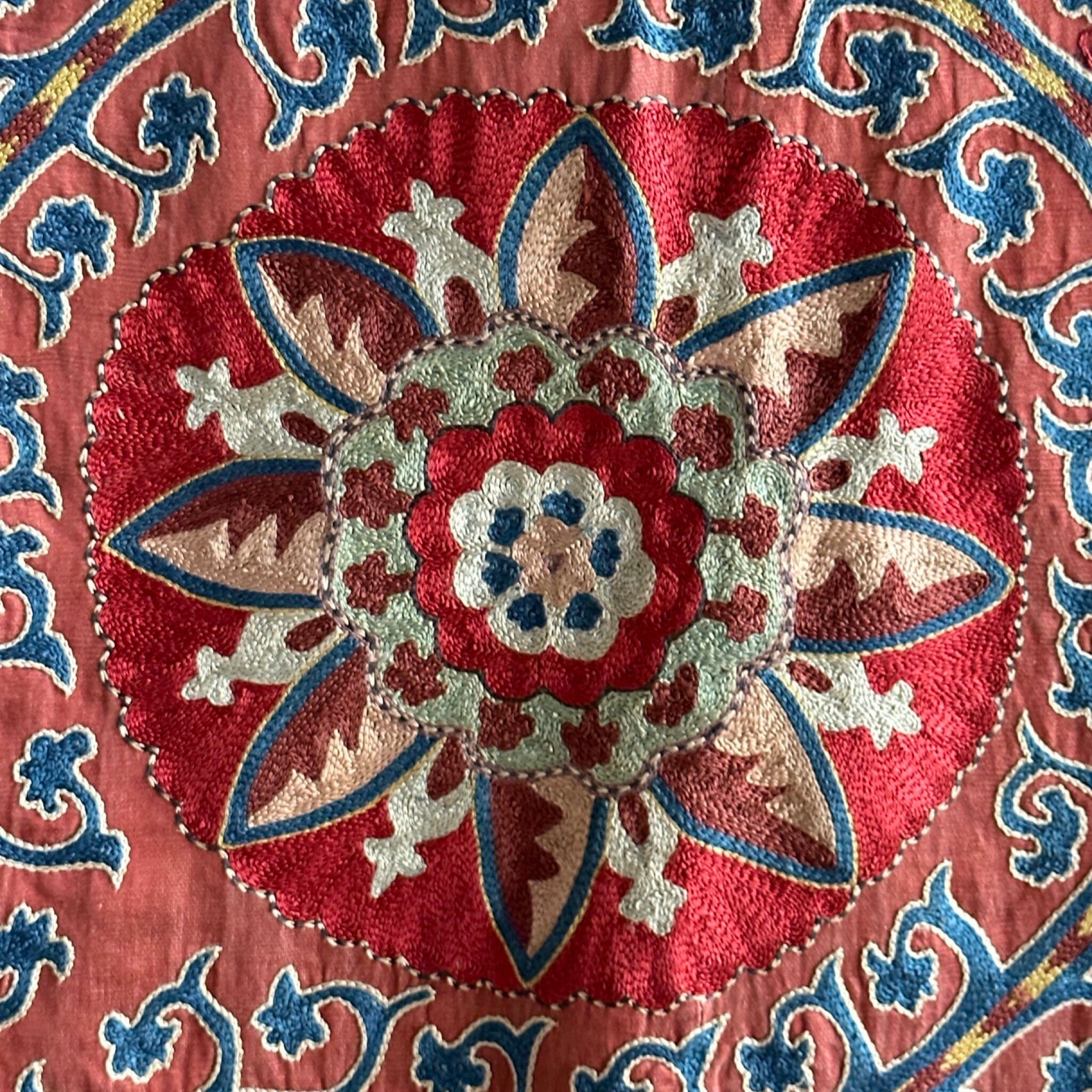 Hand Stitched Suzani (CSSU062023 | 91 x 62") Suzani Aziz Suzani