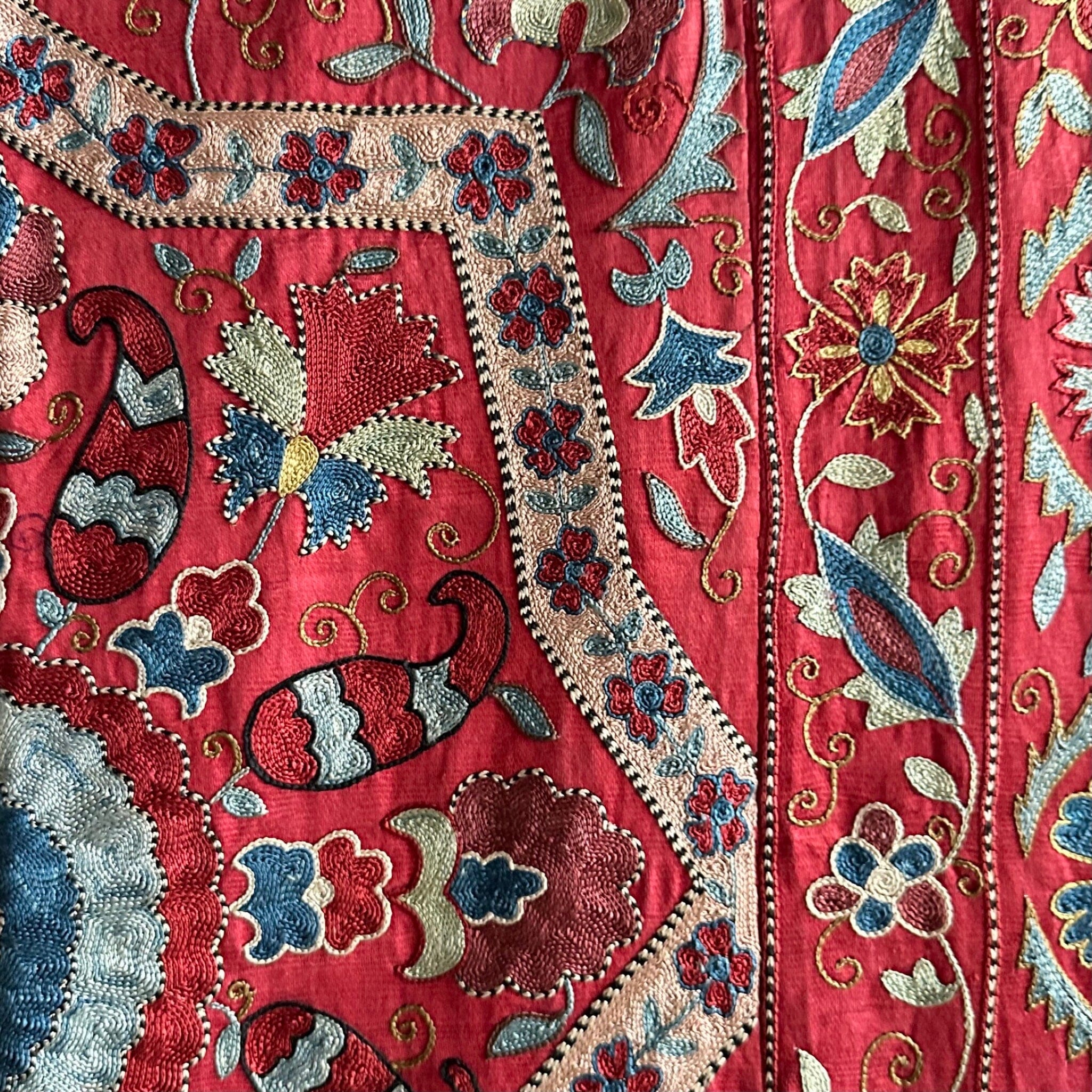 Hand Stitched Suzani (CSSU062023 | 91 x 62") Suzani Aziz Suzani