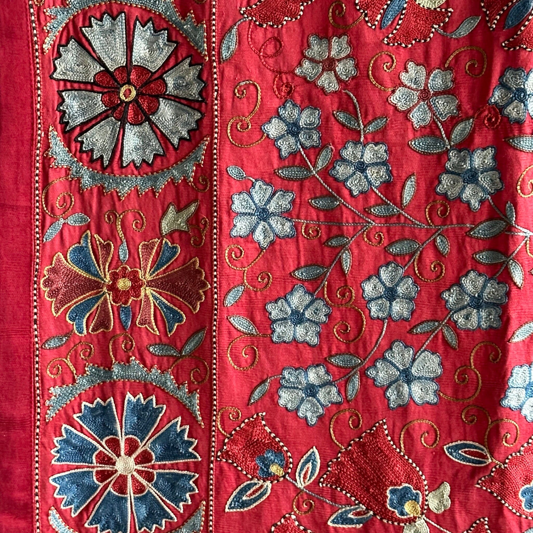 Hand Stitched Suzani (CSSU062023 | 91 x 62") Suzani Aziz Suzani