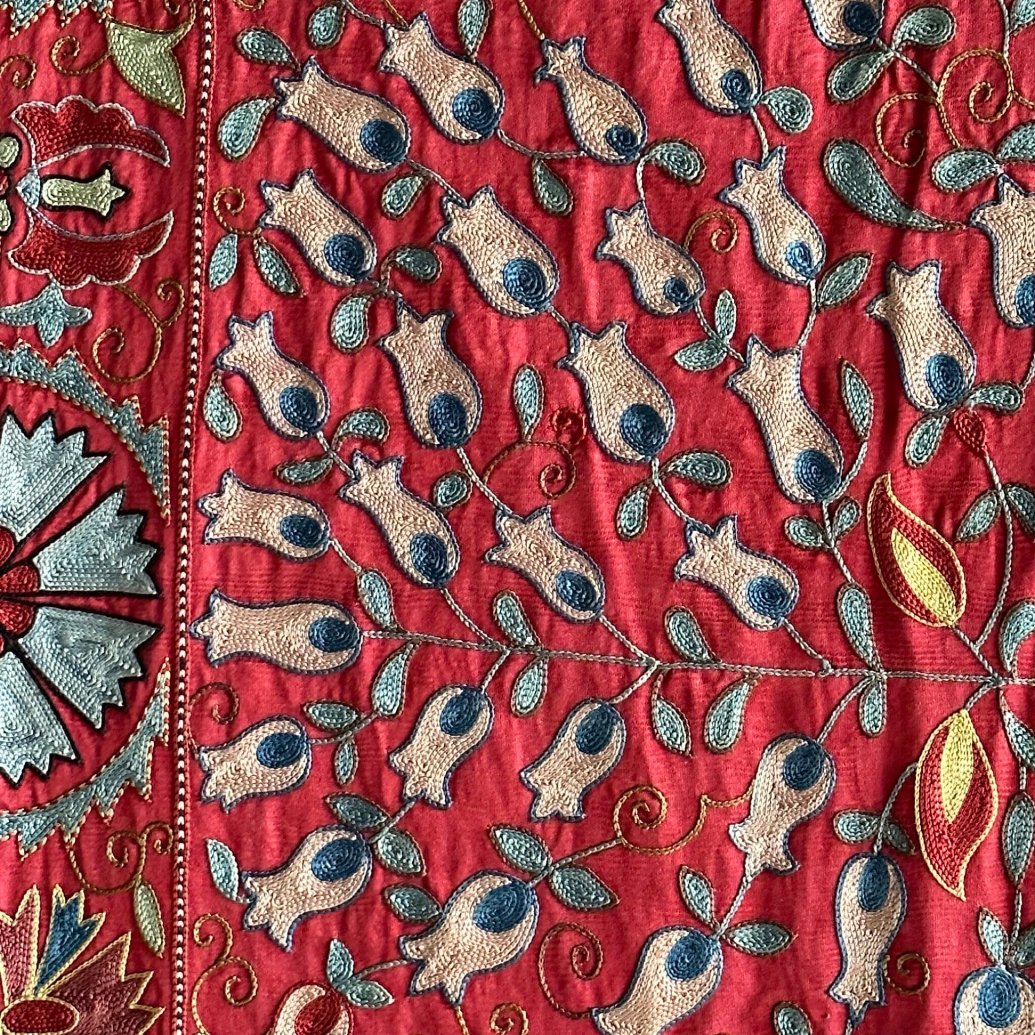 Hand Stitched Suzani (CSSU062023 | 91 x 62") Suzani Aziz Suzani