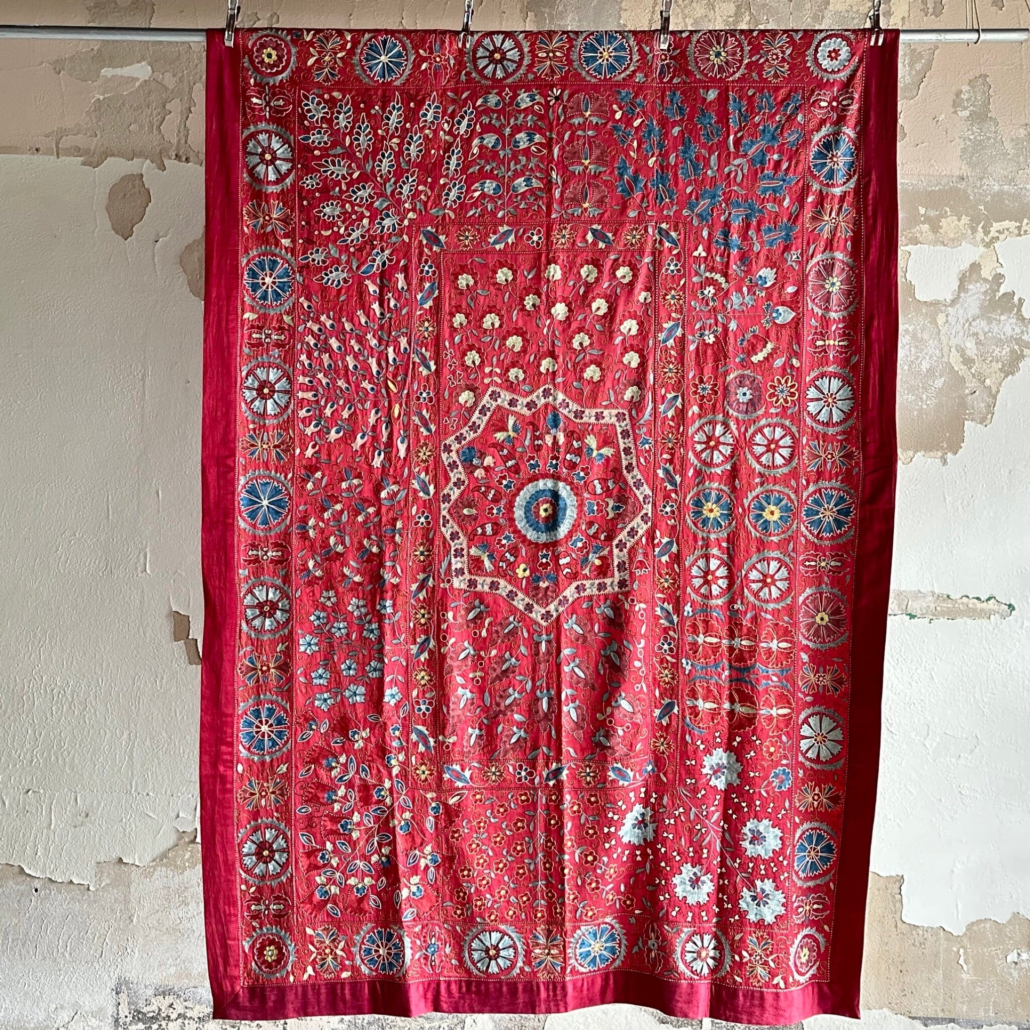 Hand Stitched Suzani (CSSU062023 | 91 x 62") Suzani Aziz Suzani