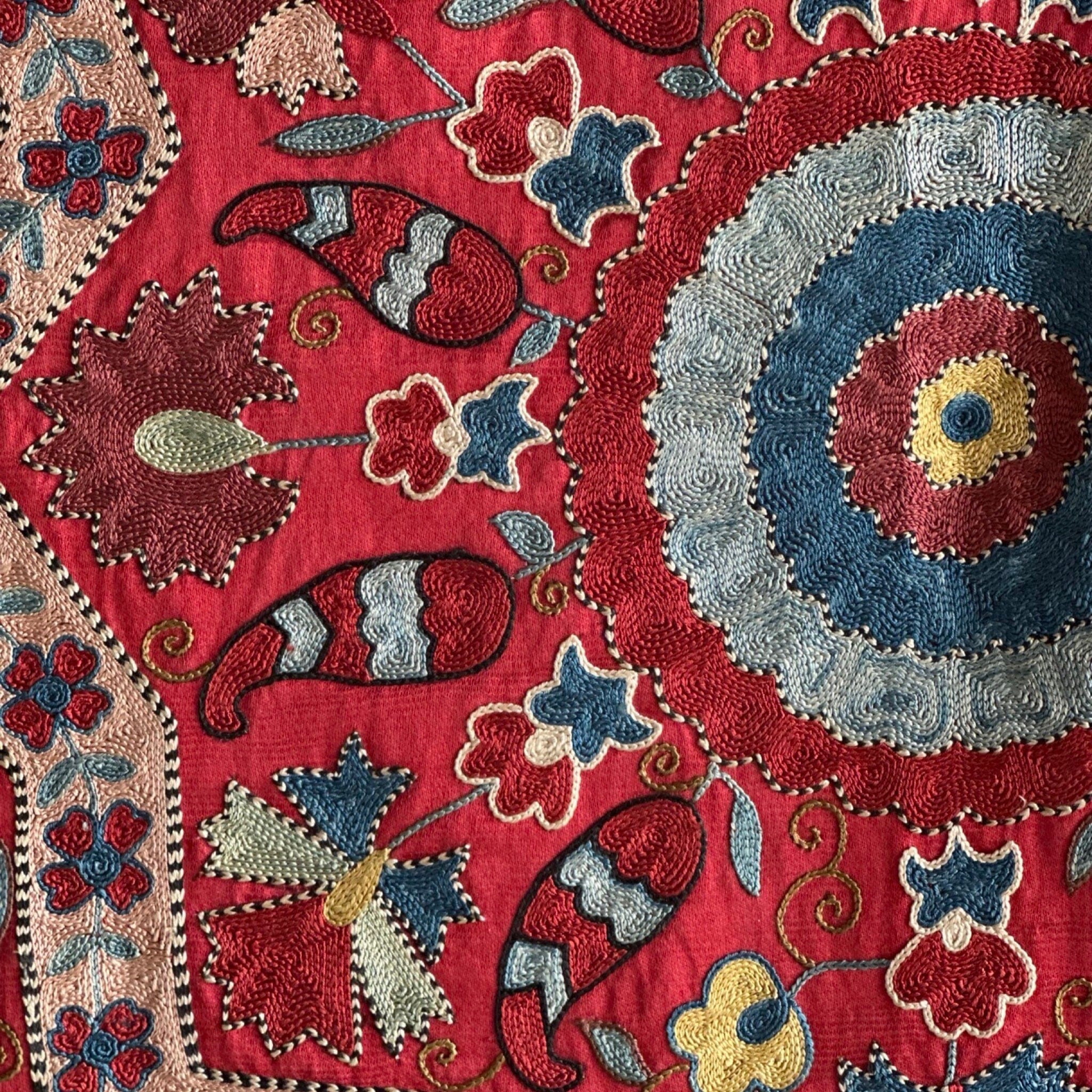 Hand Stitched Suzani (CSSU062023 | 91 x 62") Suzani Aziz Suzani