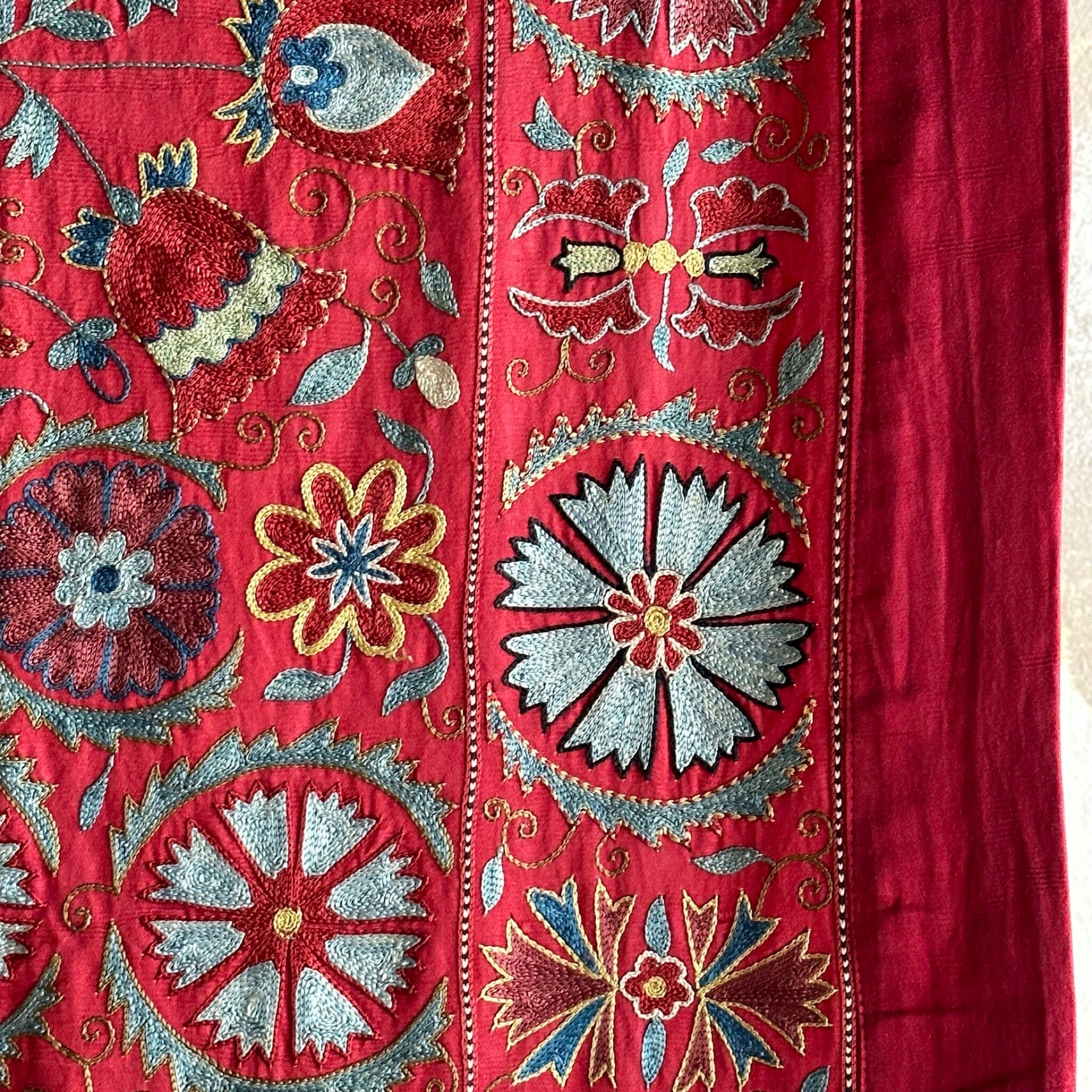 Hand Stitched Suzani (CSSU062023 | 91 x 62") Suzani Aziz Suzani