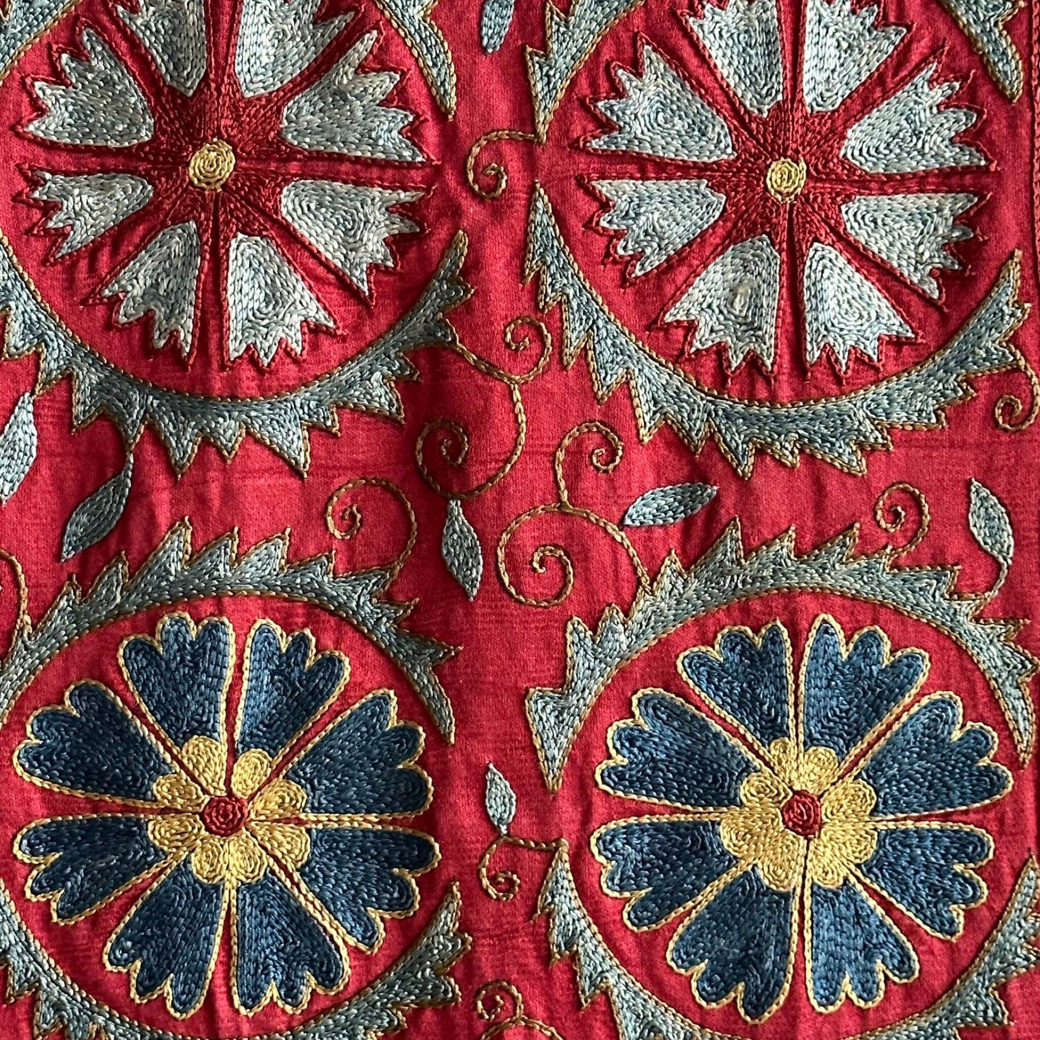 Hand Stitched Suzani (CSSU062023 | 91 x 62") Suzani Aziz Suzani