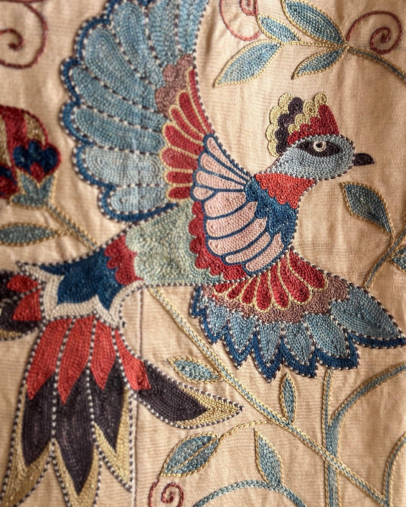 Hand Stitched Suzani (CSSU062123 | 89 x 60") Suzani Aziz Suzani
