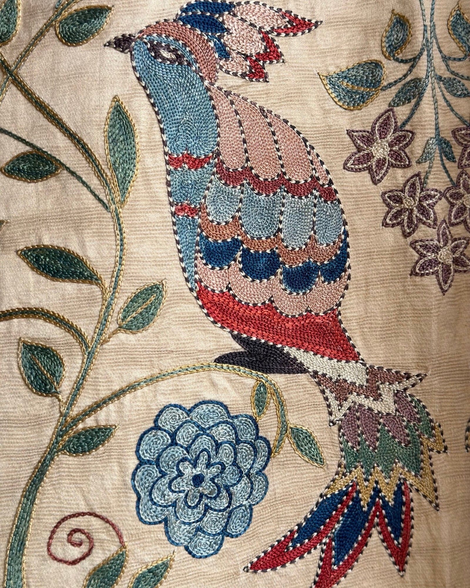 Hand Stitched Suzani (CSSU062123 | 89 x 60") Suzani Aziz Suzani