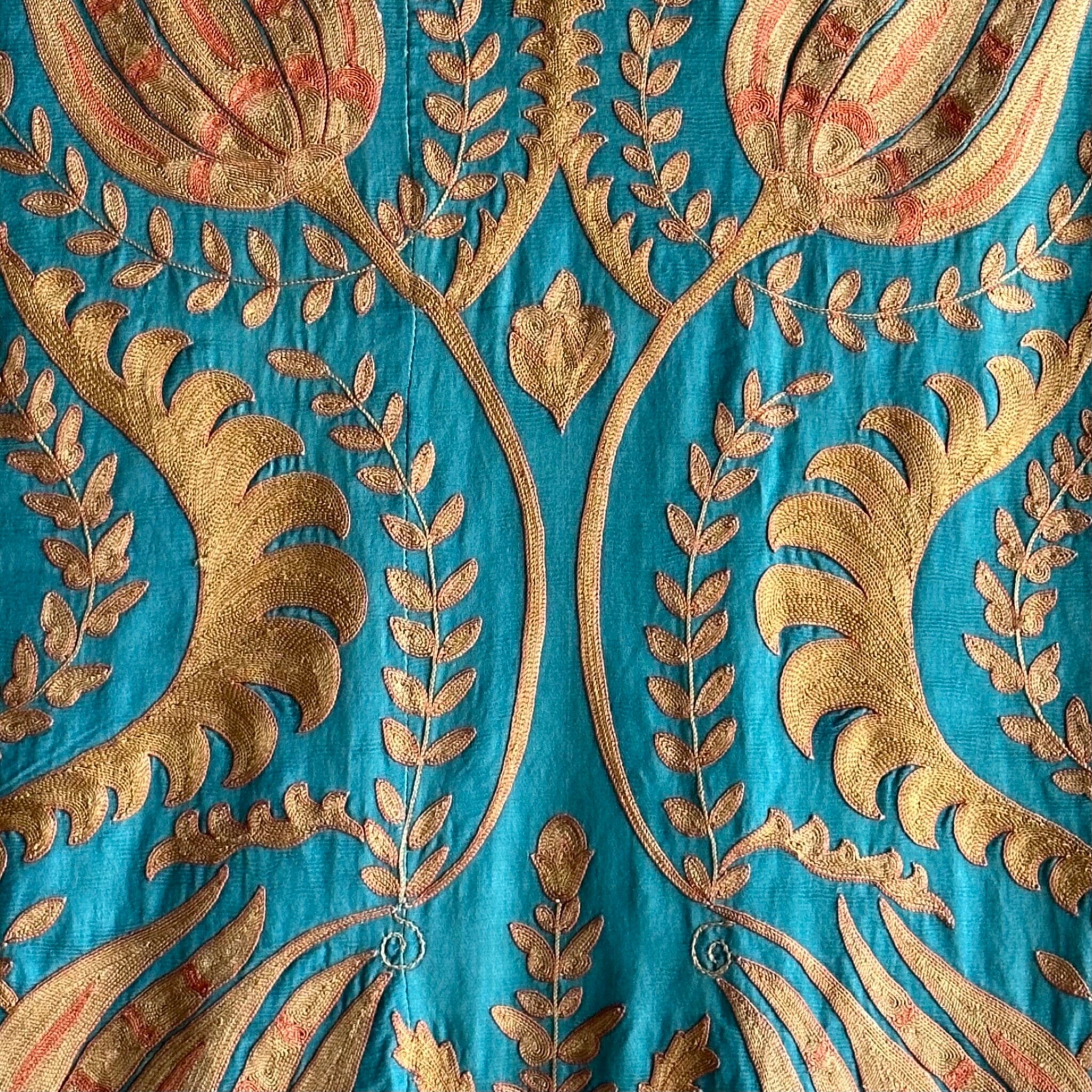 Hand Stitched Suzani (CSSU062223 | 98 x 59") Suzani Aziz Suzani