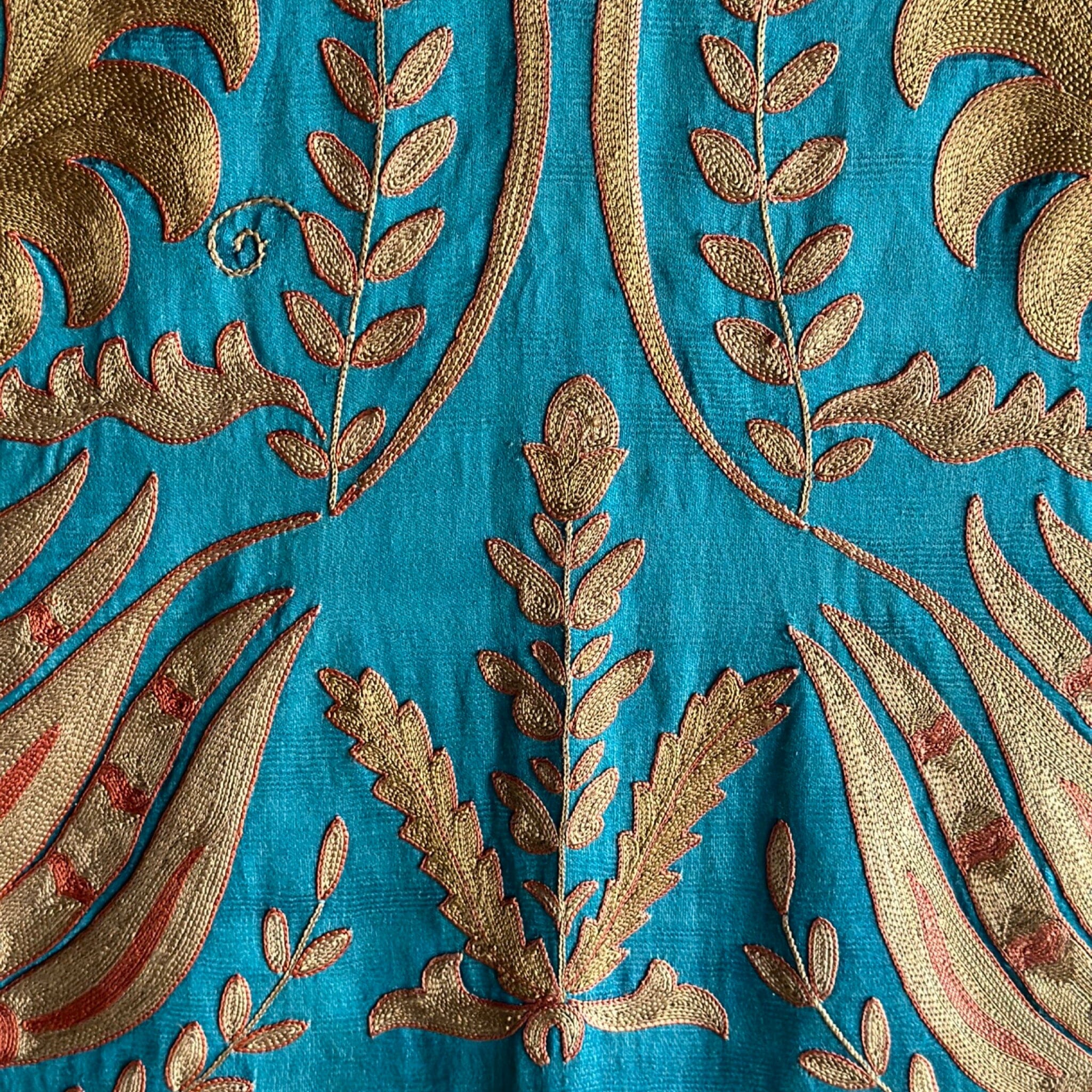 Hand Stitched Suzani (CSSU062223 | 98 x 59") Suzani Aziz Suzani