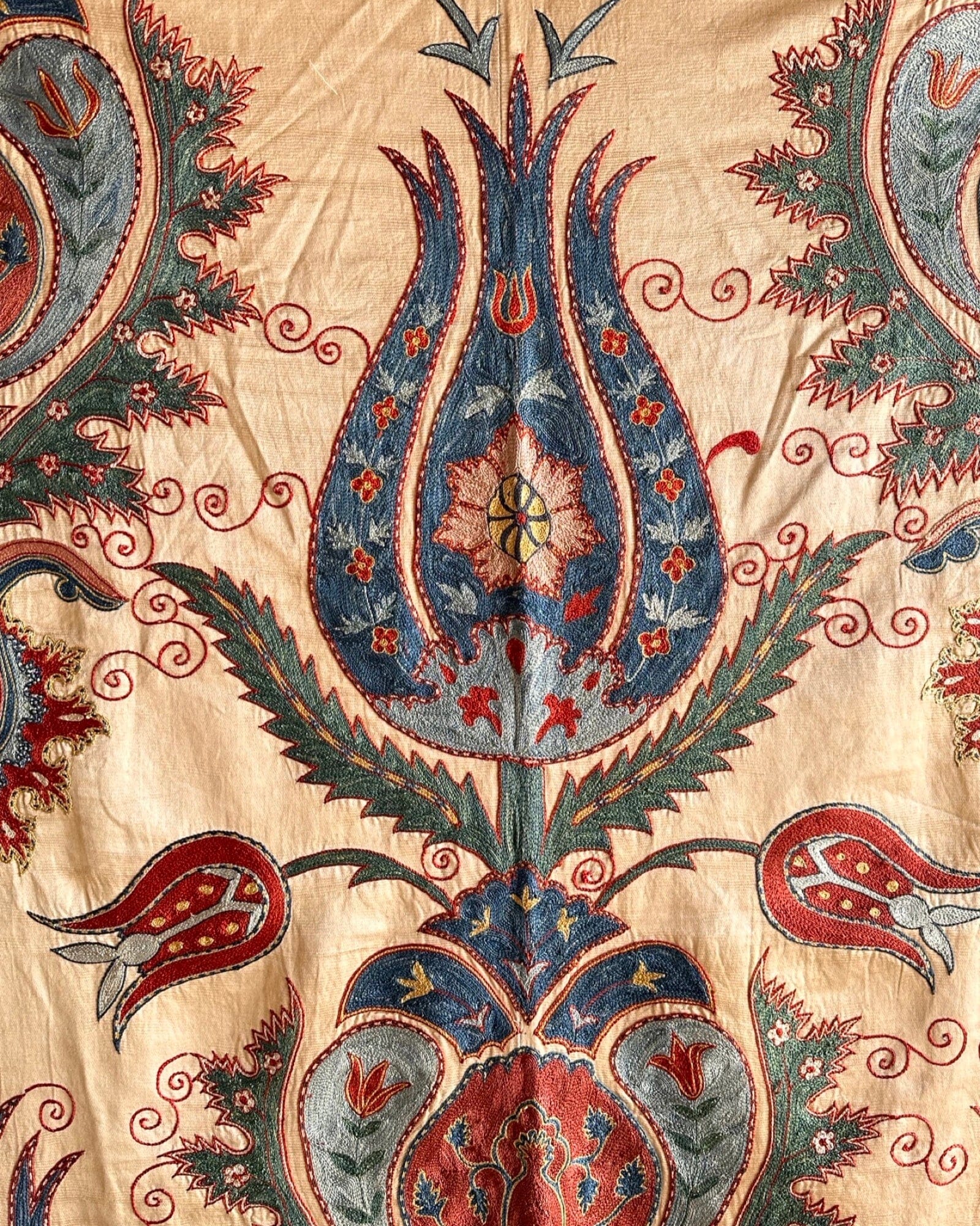 Hand Stitched Suzani (CSSU070323 | 62 x 41") Suzani Aziz Suzani
