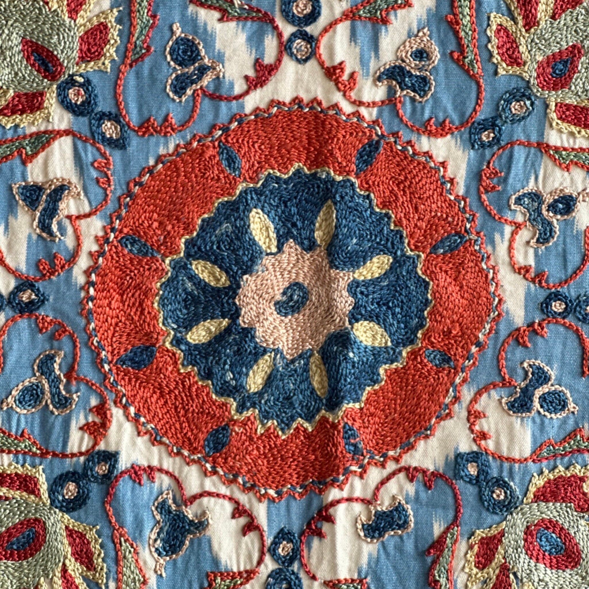 Hand Stitched Suzani (CSSU070423 | 88 x 69") Suzani Aziz Suzani