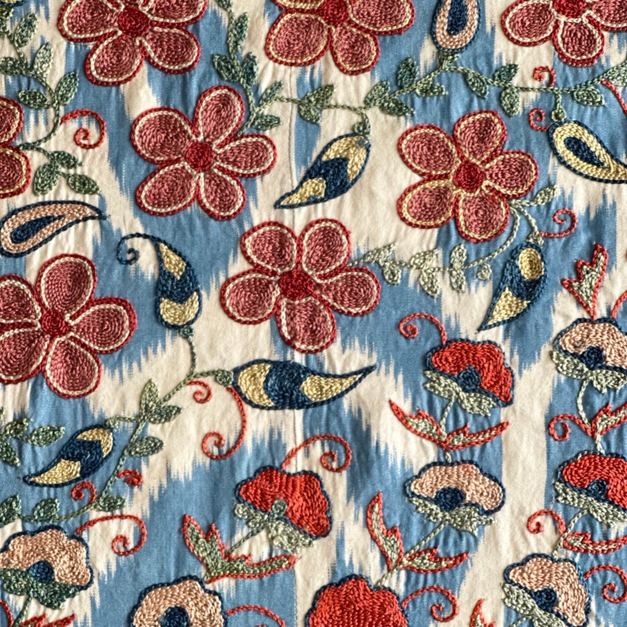 Hand Stitched Suzani (CSSU070423 | 88 x 69") Suzani Aziz Suzani