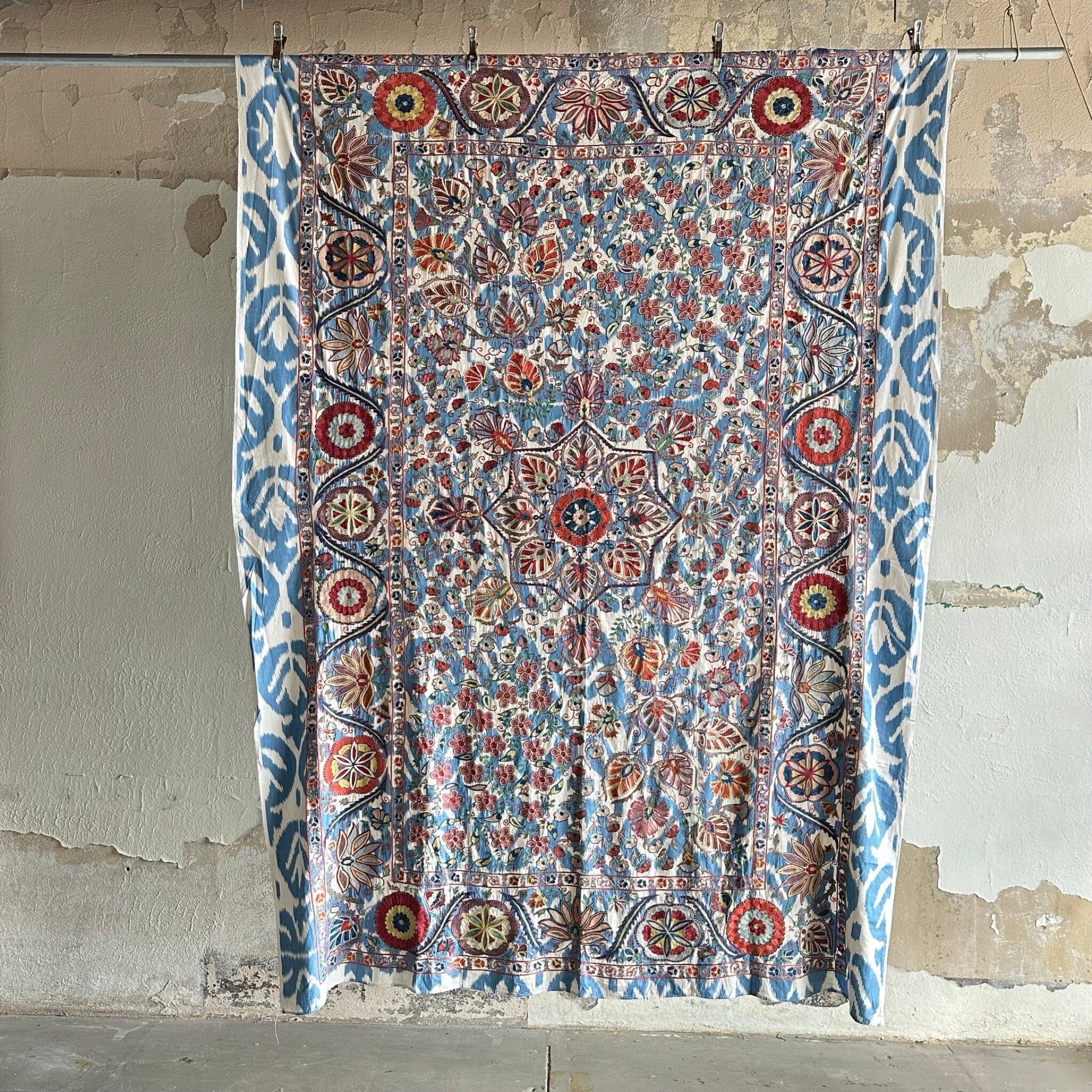 Hand Stitched Suzani (CSSU070423 | 88 x 69") Suzani Aziz Suzani