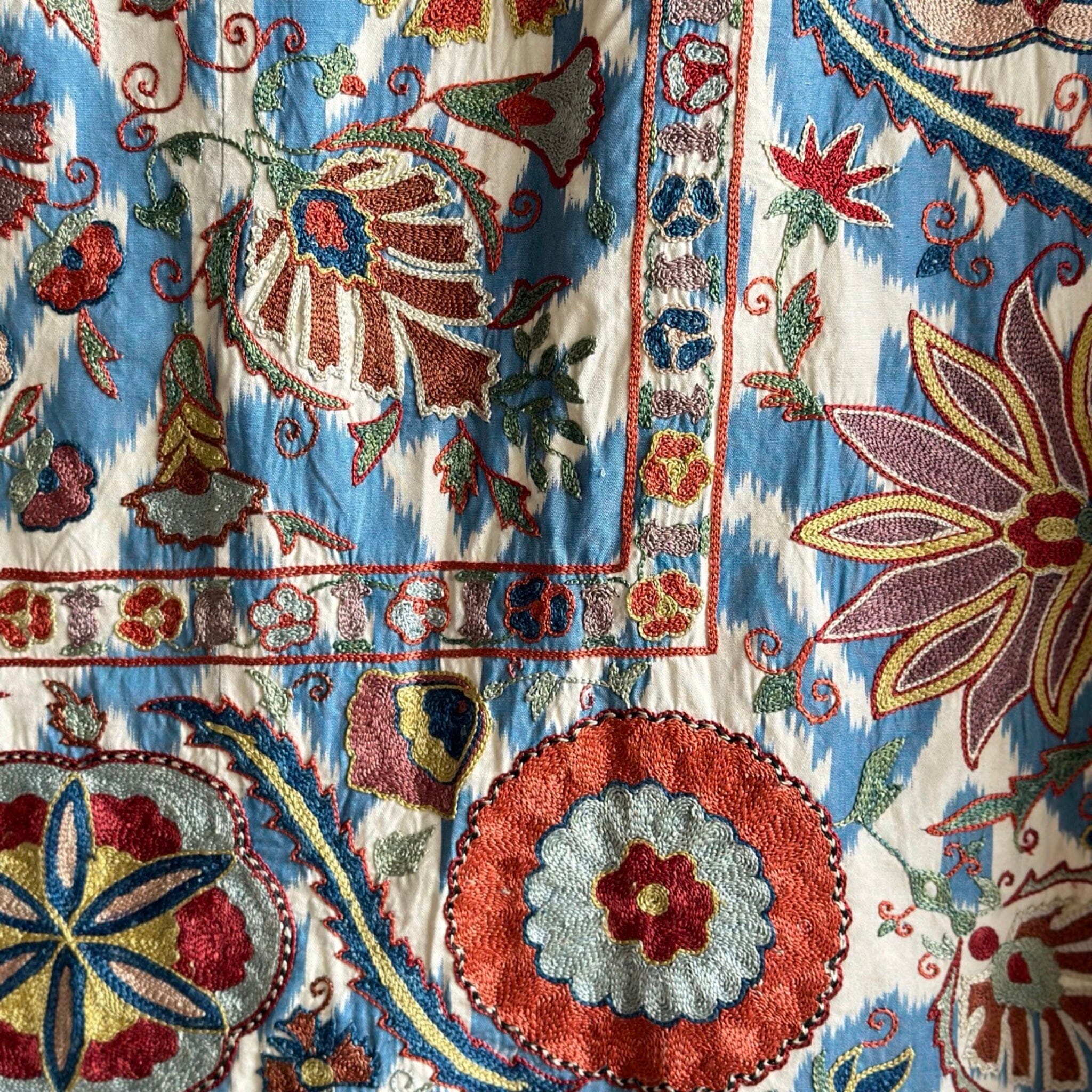 Hand Stitched Suzani (CSSU070423 | 88 x 69") Suzani Aziz Suzani