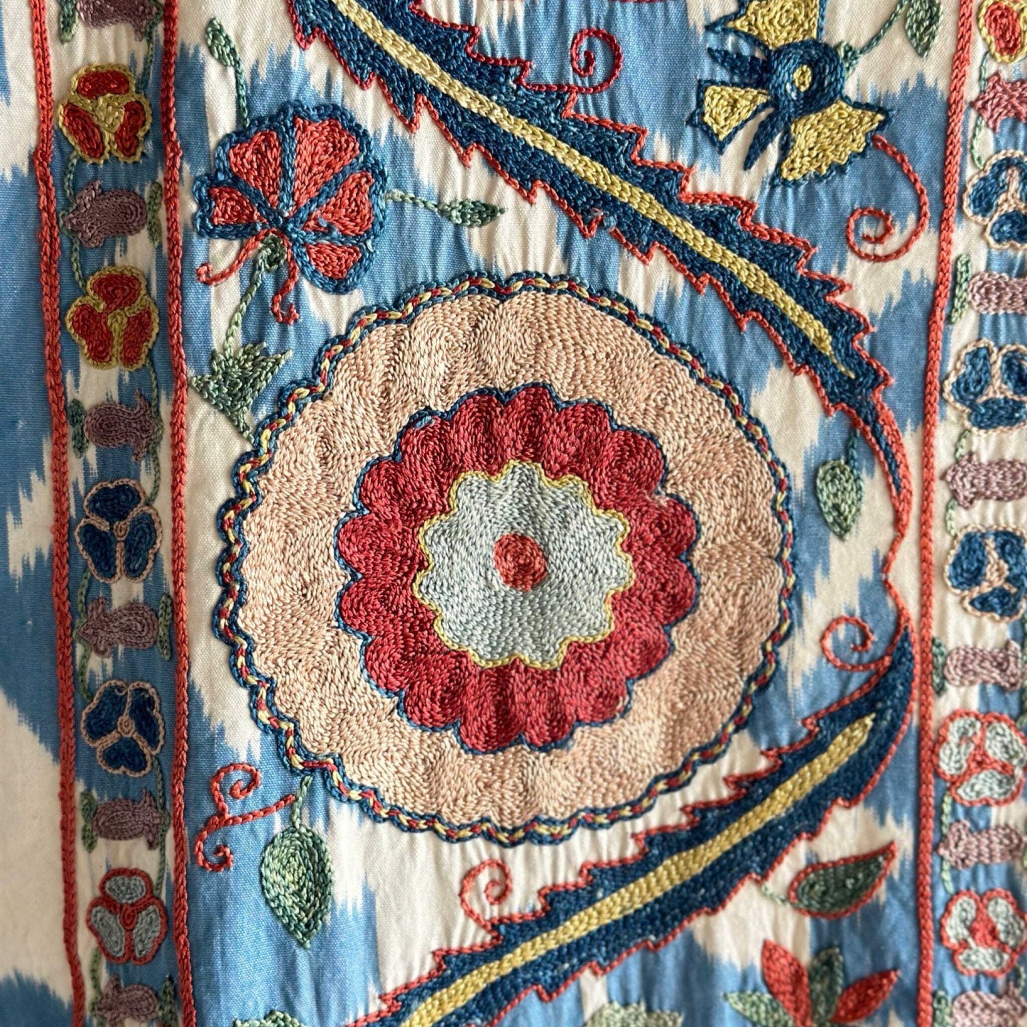 Hand Stitched Suzani (CSSU070423 | 88 x 69") Suzani Aziz Suzani