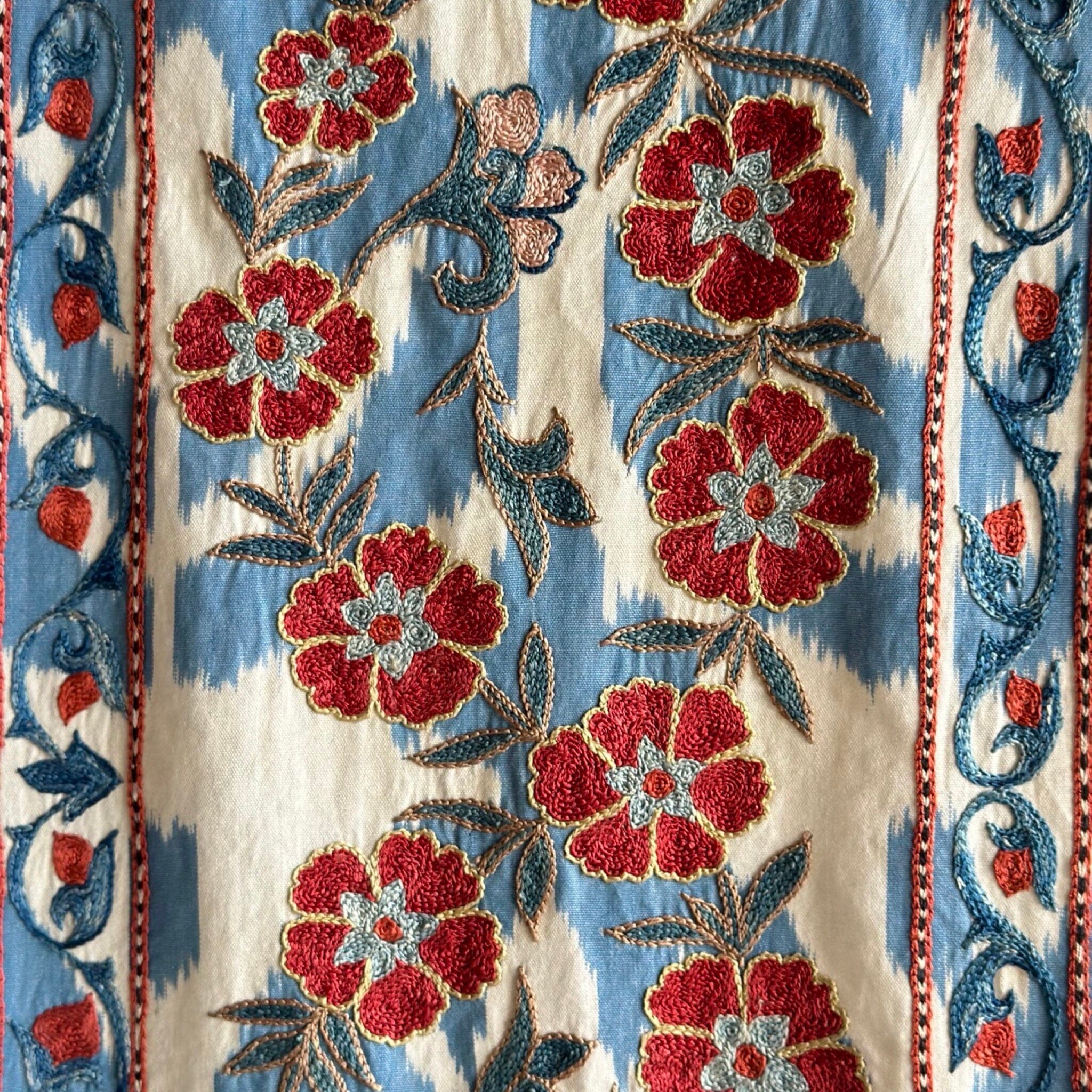 Hand Stitched Suzani (CSSU070523 | 84 x 66") Suzani Aziz Suzani