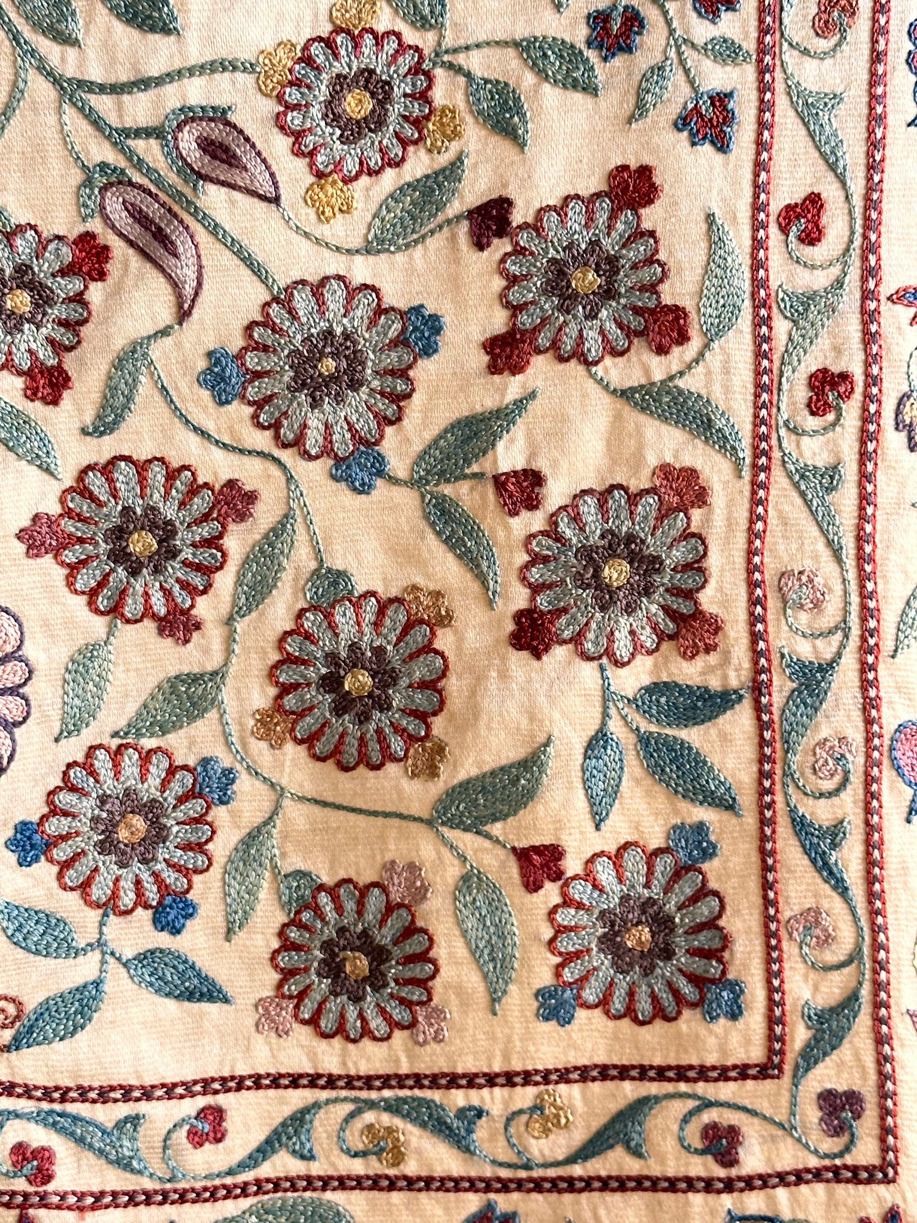 Hand Stitched Suzani (CSSU070723 | 56 x 42") Suzani Aziz Suzani