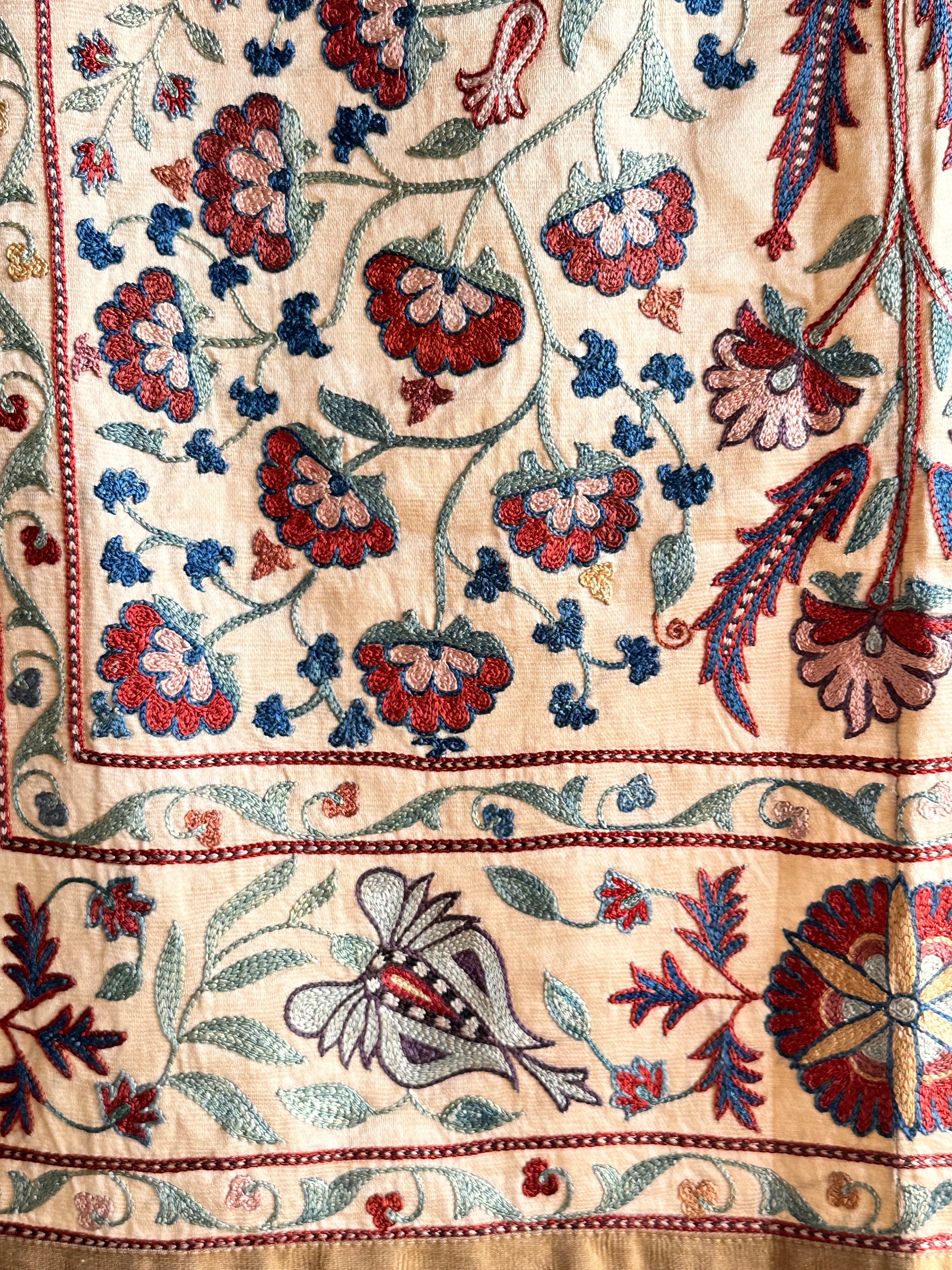 Hand Stitched Suzani (CSSU070723 | 56 x 42") Suzani Aziz Suzani